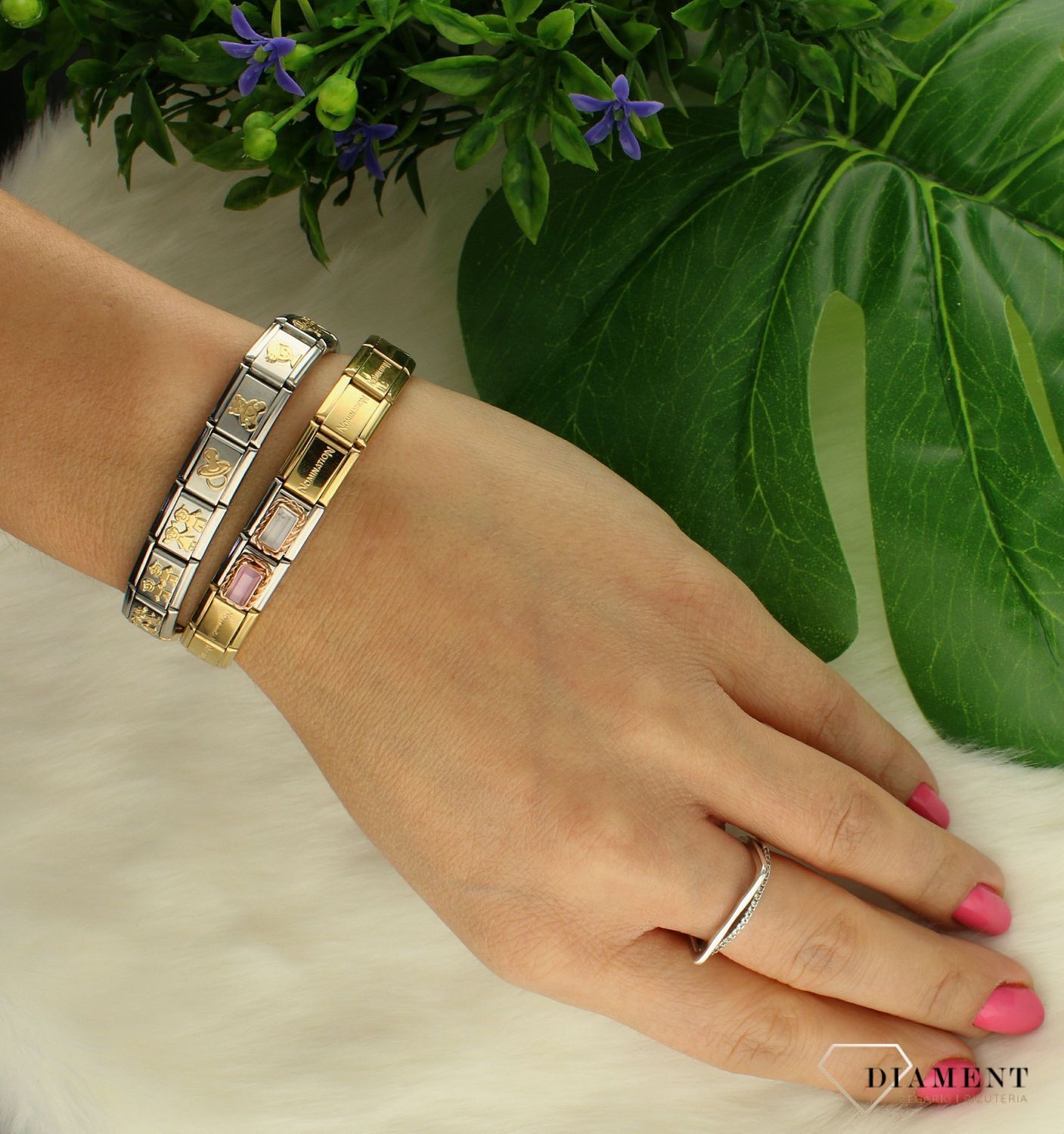 Nomination Link 9K zawieszka różowe złoto 'Różowe serce' 430104 37k.jpg